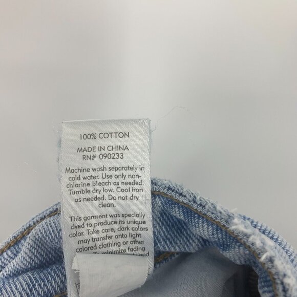 Pacsun Mom Jeans Blue Denim 100% Cotton Light Wash Ankle - Picture 11 of 11